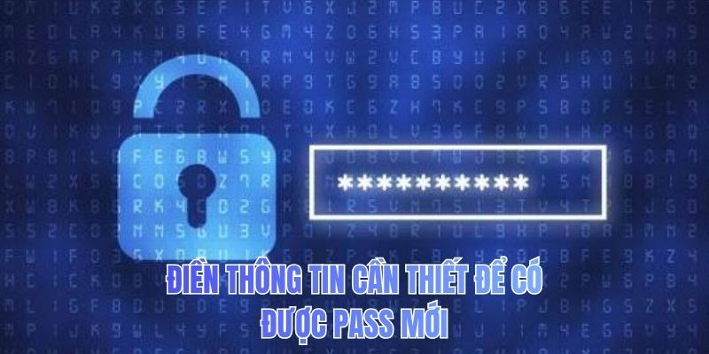 Điền thông tin cần thiết để có được pass mới