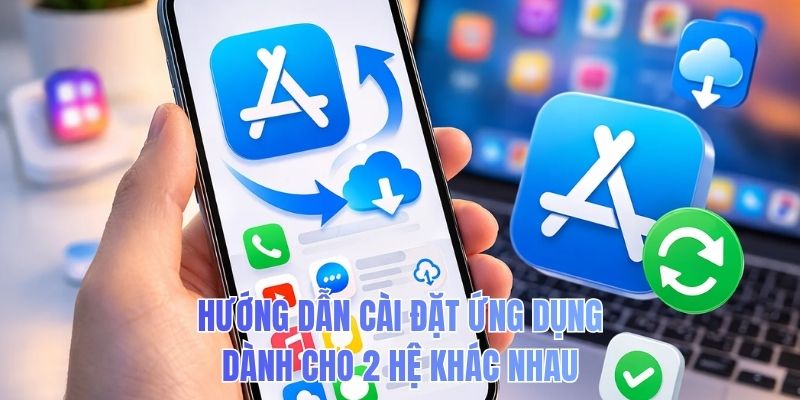 Hướng dẫn cài đặt ứng dụng dành cho 2 hệ khác nhau