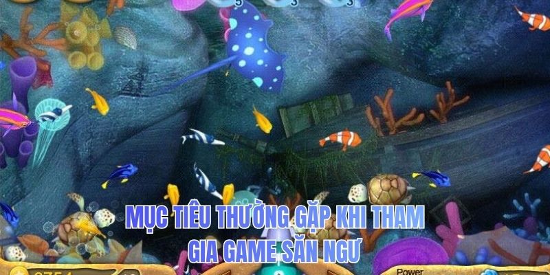 Mục tiêu thường gặp khi tham gia game săn ngư